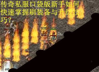 传奇私服口袋版新手如何快速掌握刷装备与升级技巧？