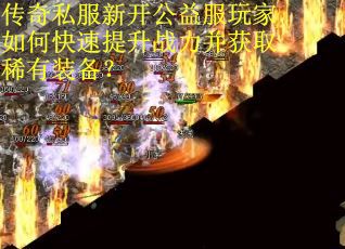 传奇私服新开公益服玩家如何快速提升战力并获取稀有装备？