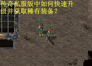 传奇私服版中如何快速升级并获取稀有装备？