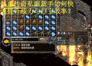 热血传奇私服新手如何快速提升战力与打宝效率? 热血传奇私服新手如何快速提升战力与打宝效率?