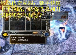 悠悠传奇私服：新手快速上手攻略，装备选择和升级路线怎么规划？