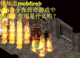 你知道mobfireburn命令在传奇游戏中的真正作用是什么吗? 你知道mobfireburn命令在传奇游戏中的真正作用是什么吗?