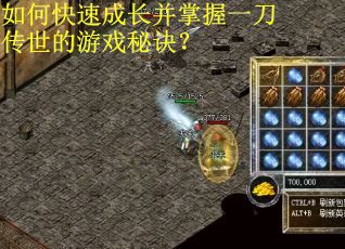 如何快速成长并掌握一刀传世的游戏秘诀？