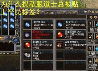 为什么找私服道士总被贴上平民标签？