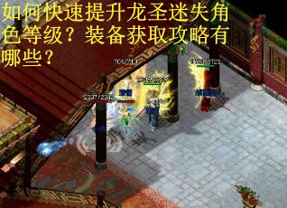 如何快速提升龙圣迷失角色等级？装备获取攻略有哪些？