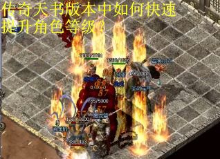 传奇天书版本中如何快速提升角色等级?