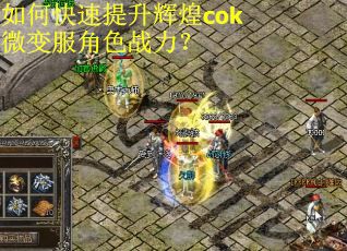 如何快速提升辉煌cok微变服角色战力？