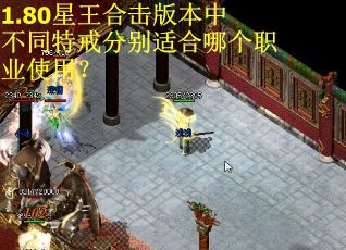 1.80星王合击版本中不同特戒分别适合哪个职业使用？